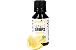 NUTRIFY Flavor Drops Zitrone 30 ml, Aromatropfen ohne Kalorien, mehr Zitronengeschmack in Lebensmittel & Getränke, zuckerfrei, fettfrei, vegan, ohne künstliche Farbstoffe, Zitronenaroma Lemon
