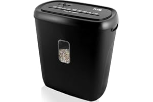 ‎LMG GERMANY 10 Blatt Aktenvernichter - Schredder Kreuzschnitt Partikelschnitt, 21 L Behälter, Sicherheitsstufe P4 für vertrauliche Dokumente, Automatisch, unschlagbare Geschwindigkeit - DSGVO