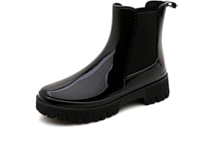 Jesindr Stivali Pioggia Donna, Antiscivolo Da Pioggia Leggere Comode Shorty Boots