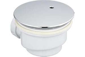 AsinoX 72607 Válvula Desagüe Ducha, Blanco