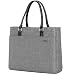 Produktbild DTBG Damen Umhängetasche Nylon Handtasche Schultertasche Shopper Reisetasche / 15,6 Zoll Business Arbeitstasche Laptoptasche für 15-15,6 Zoll Laptop/MacBook,Grau