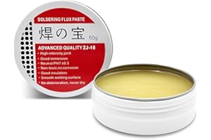 DAZISEN 50 g Solder Paste - Solder Flux Tin Paste, Solder Wick, Flux Solder Paste No Clean Formulation, Solder Flux Paste for Mechanics, Metal, Tin, PC Cards, Components (Net Weight 50 g)