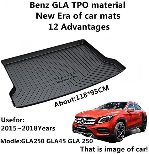 AUNAZZ/Trunk Mat Cover TPO Material Rubber Rear Trunk Cargo Liner Trunk Tray Floor Mat Cover 1 PCS Antibacterial, Waterproof, Odorless