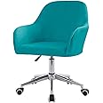 ZHUIYUAN Velvet Office Chair Slipcover with Arms,Cover Chair For Vanity,Modern Office Computer Chair Protector,Stretch Wingback Dining Chair Cover Protector for Home Kitchen Living Room