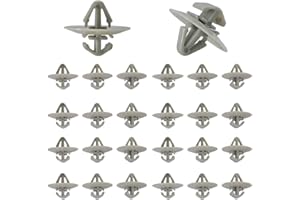 REZOLITE 100Pcs Trafic Side Door Moulding Panel Plastic Fasteners Side Moulding Lower Trim Clips For Vauxhall Vivaro