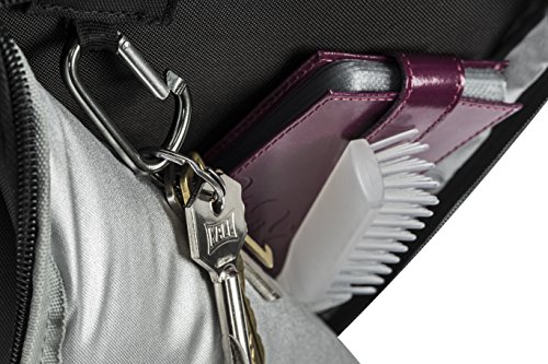 RIVACASE Tasche für Laptops bis 17.3″ – Hochwertige Notebooktasche mit zusätzlichen Fächern und angenehmen Tragekomfort – Schwarz - 9