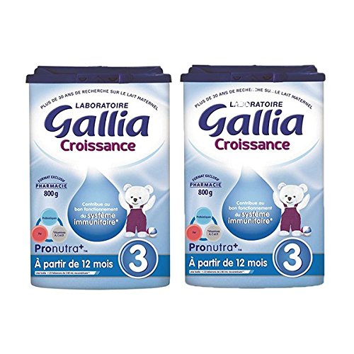 Gallia Croissance 3 De 12 mois a 3 ans Lot de 2 x 800g