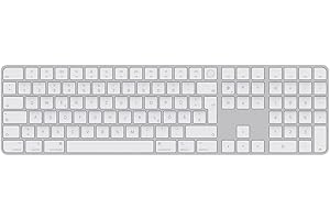 MiNGFi TPU Clavier Coque de Protection/Couverture pour Magic Keyboard avec Touch ID et pavé numérique Modèle A2520 (2021+) EU/ISO Clavier - Transparent