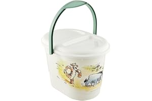 keeeper Winnie Windeleimer mit Deckel und Tragegriff, Mülleimer für Baby-Windeln, Karol, Weiß