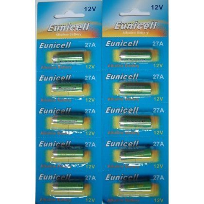 10 x eunicell 27A 12 V batterie alcaline