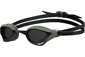 arena Cobra Core Swipe Gafas de Natación de Competición Unisex para Adultos, Gafas de Natación con Lentes Curvadas, Antivaho, Protección UV, 5 Puentes Nasales Intercambiables