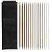 LIHAO 75 Aiguilles a Tricot Double Pointe en Bambou pour Laine (2mm-10mm/Longueur 35cm) sur Pelotes & Compagnie