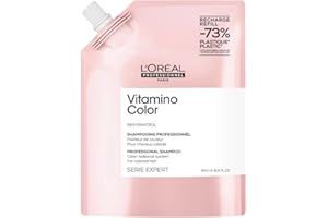 L'Oréal Professionnel, Shampoing Fixateur de couleur, Cheveux Colorés & Méchés en Manque d'Éclat, Anti Oxydant, Prolonge & Sublime la Couleur, Douceur & Brillance, Vitamino Color, Serie Expert