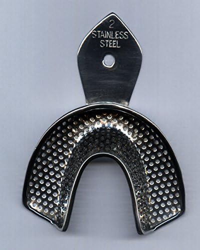 Impression Trays Perforated 6 pcs/Set Autoclavable Denture Instruments Stainless steel Rust Free