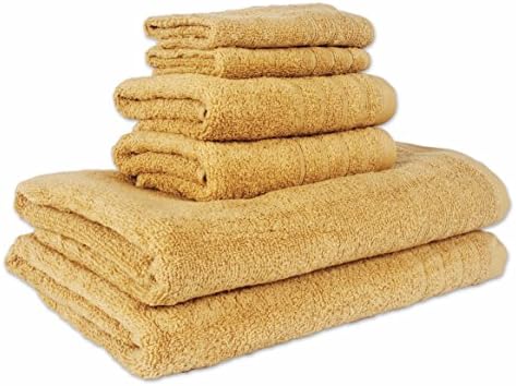Revere Mills Aire Lite Lux 6pc Bath Set, Honey Gold