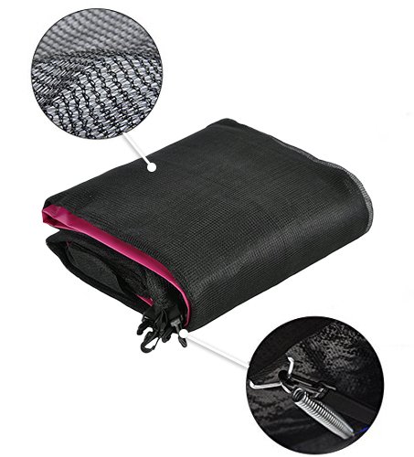 Trampolinzubehör Blau/Pink/Grün Ersatznetz Sicherheitsnetz Trampolinnetz für Trampolin 244cm – 6Stangen 305cm – 6Stangen 305cm – 8Stangen 366cm – 8Stangen,180cm Höhe UV-beständig und lichtbeständig Trampolinnetz,passend für Randtrampolin - 5