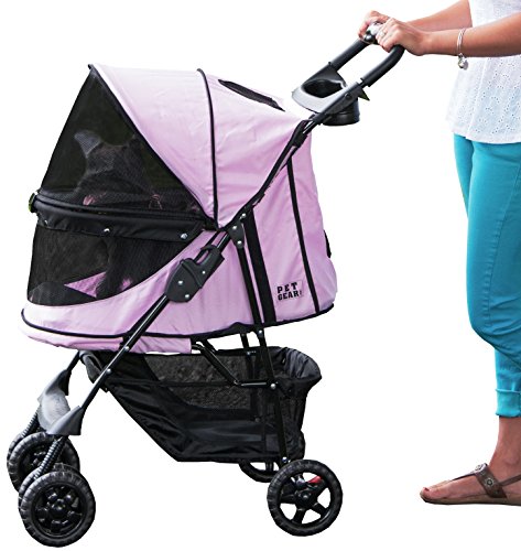 Pet-Gear-Happy-Trails-No-Zip-Stroller-Pink-Diamond