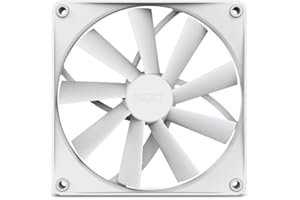 NZXT F140Q Quiet Airflow Fan RF-Q14SF-W1 - Zwiększ objętość powietrza – cicha praca – długotrwała trwałość – wentylator 140 mm, pojedyncze opakowanie, kolor biały