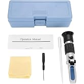 BuyWeek Salinity Refractometer Salinity Meter, 0-10% 17 x 4 cm Aluminium for Marine Aquariums