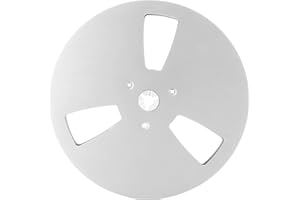 CICIGLOW Bobina di Nastro Vuota, Bobina Aperta da 7 Pollici Bobina di Avvolgimento in Alluminio Audio Registratore Accessorio Apertura Parte Macchina Apri Piatto Vuoto per (Argento)