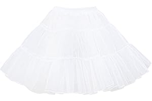 Vlazom Damska halka w stylu lat 50., klasyczna halka o linii A, halka w stylu vintage, rockabilly, spódniczka tutu, do sukni ślubnej, sukni balowej, cosplay, kostium na Halloween, S-3XL