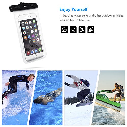 Custodia impermeabile universale, durevole impermeabile, Touch Responsive finestre trasparenti, sistema di chiusura ermetica per Phone, barca/escursionismo/nuoto/immersione