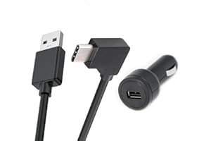 Tomtom Autoladegerät und USB-A zu USB-C Kabel für 5", 6" und 7" Navigationsgeräte (z.B. GO Classic 2nd gen, GO Superior, GO Navigator, GO Camper Max 2nd gen, GO Expert Plus)