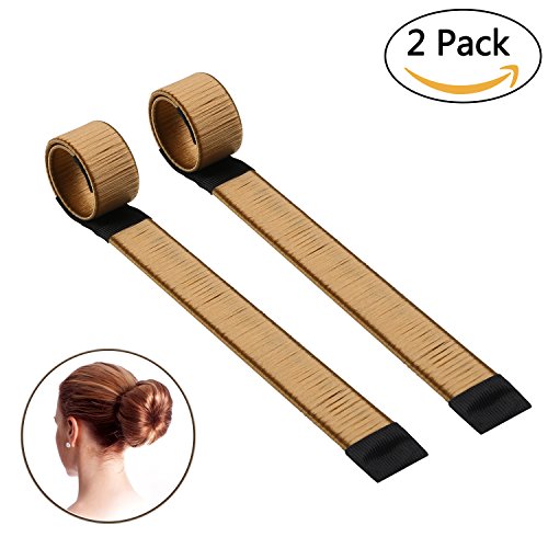 NALATI **Frühling Mode Frisur** 2 Stücke Damen Fashion Haarstyling Tool Donut Hair Bun Französisch Magie DIY Dutt Fast Hilfe- Perfekt für lange Haare