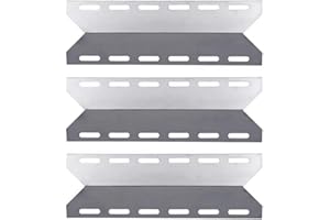 LOKHING 92341 (3-Pack) BBQ Spares Gas Grill Replacement Parts Stainless Steel BBQ Heat Plate Gas Grill Heat Shield Tent for Charmglow, Nexgrill, Kirkland, Perfect Flame and Others Models Gas Grill