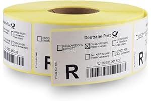 ‎BESTPLUG Deutsche Post Universal Einschreiben Label Rolle mit 1000 Stück
