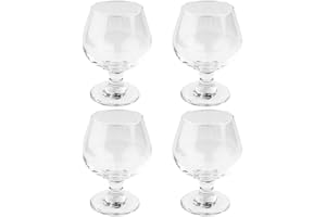 ideen mit herz - Juego de 4 vasos de coñac (200 ml por vaso, 11,8 cm de alto, cristal, diámetro 8,5 cm, apertura: Ø 5,7 cm, 4 unidades)
