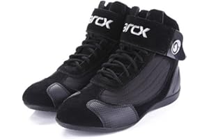 Msport Chaussures de Moto Unisexes pour Hommes/Femmes Bottes de Moto Respirantes et antidérapantes