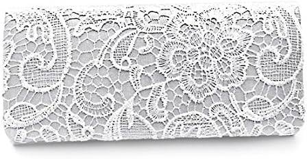 Womens Satin Floral Designer Envelope Lace Clutch Bag Ladies Bridal Party Wedding Evening Handbags Purse (Silver)