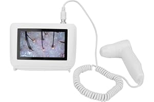 PENRUX Analyseur de Cheveux de Diagnostic de Peau,50X 200X,Analyseur de Détecteur Grossissant d'humidité D'huile de Follicule Pileux de Cuir Chevelu Rechargeable,Pigments Cutanés