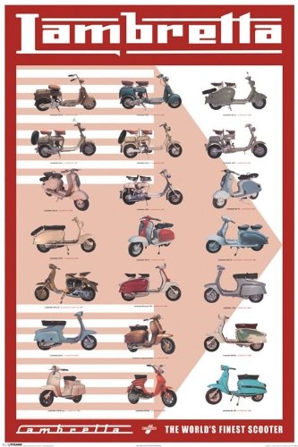 Preisvergleich Produktbild Lambretta Evolution Maxi Poster, Mehrfarbig