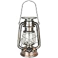 HomeLife Nova Scotia Solar LED Storm Lamp with 15 Bright LED's / Carry Handle / Weatherproof Design / Solar Rechargeable / Variable Dimmer Settings / Energy Saving - D1202CP - Copper