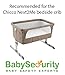 Chicco Next2Me Side-Sleeping Crib (Dove Grey) With Free Organic Fitted Sheet
