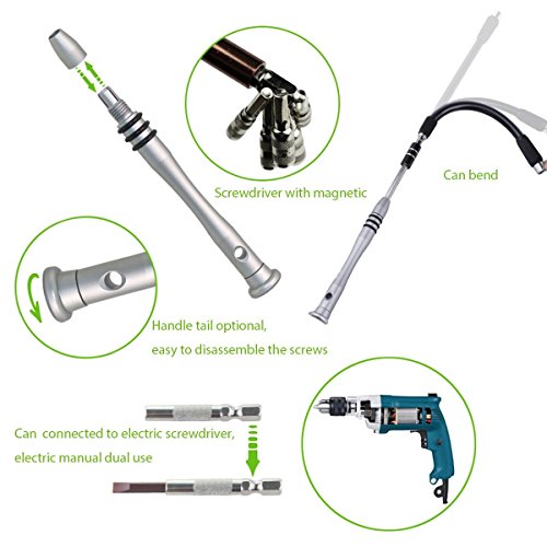 58 in 1 Schraubendreher Set klein，AIKEN-M Magnetische Schraubendreher bit Set Reparatur Werkzeug set für Handy smartphone wie Apple iPhone 7 6s 6 5s 5 und Samsung s5, Tablet, PC, Laptop, Uhr, Kamera, Brille, MacBook werkzeug - 3