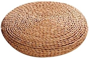 EASY-TOPBUY Cuscino Zafu per la meditazione, in paglia, in stile di tatami giapponese, imbottito di ovatta di seta, Kugelsimse, 40*40