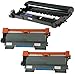 Compatible Brother DR2200 Kit Tambour & 2x TN2220 Cartouches de Toner pour Brother HL-2240 HL-2240D HL-2250DN HL-2270DW HL-2130 HL-2132 DCP-7060 DCP-7065DN DCP-7060D DCP-7070DW DCP-7055 MFC-7360N MFC-7860DW MFC-7460DN MFC-7460N - Noir, Grande Capacité