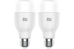 Xiaomi Mi LED Smart Bulb White And Color Kit da 2 Lampadine, WiFi (Non Richiede HUB), Compatibile con Google Home, Alexa e Apple HomeKit, [Versione Italiana] E27, 10 W