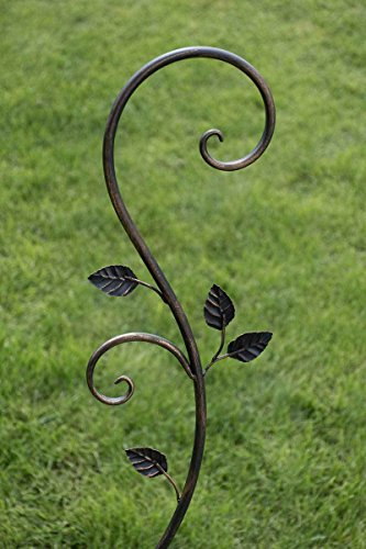 CLP Pflanzen-Rankstab AROSA aus Eisen, Höhe 125 cm, Rankhilfe für Kletterpflanzen bronze - 7