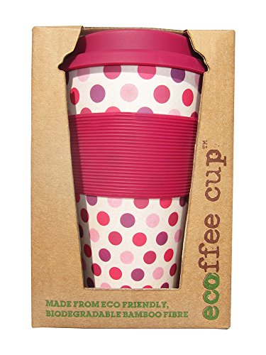 ECOffee cup „Pink Polka“,400ml,No Drip Lid - 2