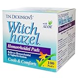 Dickinson's Brand Witch Hazel Hemorrhoidal Pads 100 Count