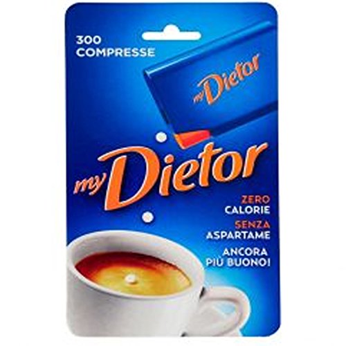 1 x DOLCIFICANTE DIETOR 300 COMPRESSE BLISTER ASPORTO CALORIE ZUCCHERO NO ASPARTAME