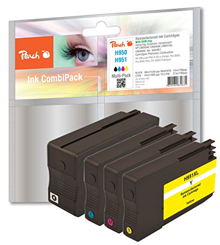 Peach Spar Pack Tintenpatronen kompatibel zu HP No. 950, No. 951