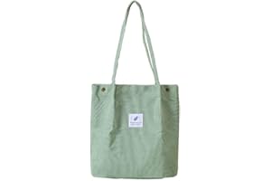 AIBAOBAO Sztruksowa torebka damska, duża torba na ramię, damska torebka na zakupy, modna torba materiałowa, torby damskie na co dzień, do biura, na wycieczkę szkolną, podróż i zakupy