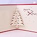 Produktbild Bluelover Christmas 3D Pop Up Christmas Tree Paper Carving Greeting Card Party Greeting Card