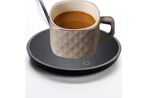 LELUKEE Podgrzewacz do kubków cieplejszy kubek do kawy Inteligentny podgrzewacz do kawy 220 V 18 W Napoje Elektryczne ogrzewanie elektryczne Biurko Ekran dotykowy Kubek do kawy Elegancki Wodoodporny