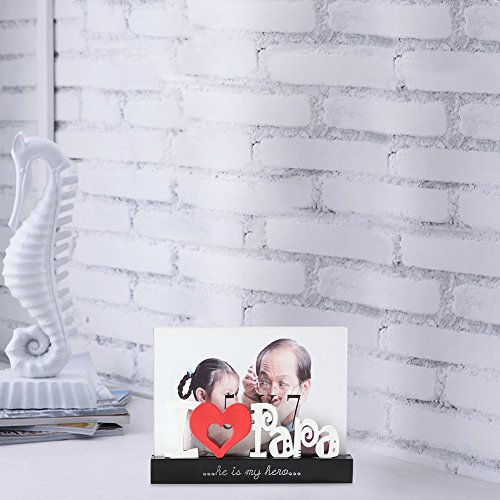Giftgarden 13×18 Bilderrahmen mit I love Papa-Buchstabe Geschenke Ideen - 6